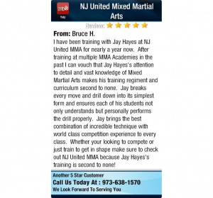 NJ United MMA Reviews